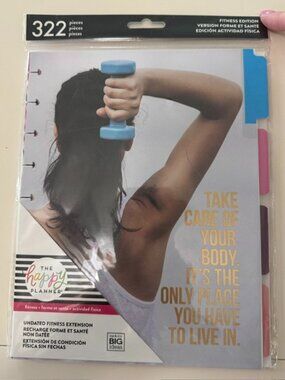 New The Happy Planner Undated Fitness Extension for Classic Size Planner